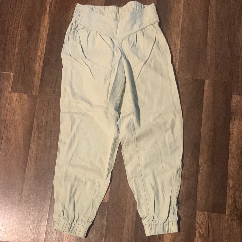 Light Green Linen Pants